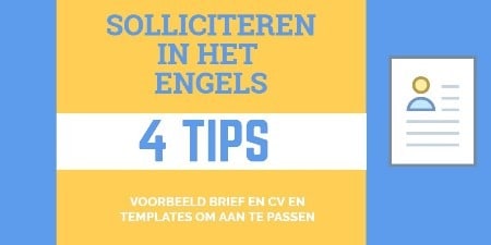 Solliciteren In Het Engels Met Voorbeeldbrief En Cv Tips Sr Training